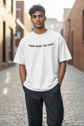 WHAT HOOD YOU FROM (front) FATHERHOOD (back) Short Sleeve T-Shirt
